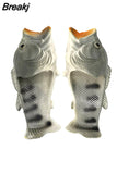 Slippers Man Footwear Family Shoes Parent-child Sandals Plus Size 24-47 Summer Beach Shoes Boys Unisex Fish Slippers