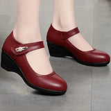 Women Sexy Navy Blue Light Weight Comfort Spring & Summer Buckle Strap High Heel Shoes Lady Casual Party Club Pumps