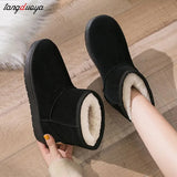 boots women's short tube 2023 new winter snow cotton shoes anti slip warm women's boots Comfortable Ankle Boots Ladies