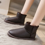 Short Anti-ski Boots Fashion Ladies Comfortable Cotton Shoes Women's Warm 2023 New Snow Boots Black Boots Boots