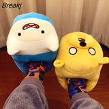Cute Cotton Winter Women Indoor Slippers Baogen Cotton Mopping Home Non-slip Slippers With Quiet And Warm Couples