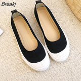 Mesh Loafers Ladies Stretch Fabric Flat Ballet Shoes Light Casual Square Toe Shoes Luxery Shoes Women Luxery Shoes
