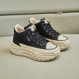 New High Top Cotton Sneakers Fashion Plush Warm Sports Dad's Shoes Color Matching Casual Running Platform Vulcanize