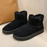 Snow Boots Fur Ladies Boots Tube Thickened Cotton Warm Fur Shoes Student Women Winter Short Boots Cotton shoes women