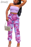 Fashion Camouflage Jogger Pants Women High Waist Casual Elastics Trousers Female Cool Sport Streetwear Clothes