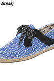 Fashion summer Fly fabricmale casual Canvas Hemp Insole Fisherman Light Shoes men Espadrille Flats Shoes