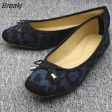 Leopard Ballet Women Slip on Loafers Ladies Ballerina Platform Flats Comfortable Casual Flat