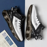 Men Sneakers Running Boots Fashion Outdoor Jogging Sports Shoes Mesh Breathable Cushioning Black Basket Footwear Male Big