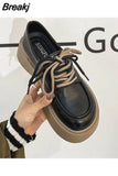 Woman Flats Shallow Mouth Dress Basic PU Rubber Med Shoes Woman Flats Shallow Mouth Dress Med PU