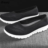 Shoes Woman Mesh Sneakers Slip On Women Flats Loafers Casual Breath Walking Shoes Female Fashion Tenis