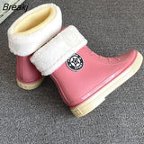 Autumn Winter Women Rubber Boots Fashion Waterproof Boots Casual Female Colorful Rain Boots Garden Non-slip Water Shoes