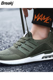 New Man Sneakers for Men Rubber Black Running Shoes Army Green Breathable Fabri Sport Shoes Male Female Women Pink