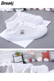 Women Canvas Sneaker Low Top Denim Sneakers Ladies Lace-Up Flat Canvas Trainers Girl Soild Board Shoes Female Sandals Women