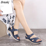 Sandals Women Summer Shoes Thick Sole Soft Women Sandals Ladies Summer Beach Shoes Plus Size 42