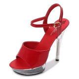 Sandals Woman Drag Queen High Heels 13-15CM Platform Ladies Sandals Open Toe Women Wedding Shoes Sandals Big Size