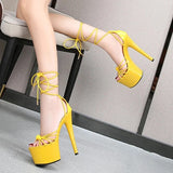 Shoes Women Stilettos Ladies Shoes Platform Sandals New Arrival 2023 Summer High Heels 17cm Sexy High Stiletto