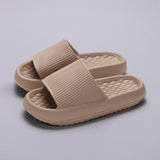 New Thick Platform Slippers for Women Summer Eva Soft Sole Non Slip Home Slides Woman Solid Thick Bottom Beach Flip