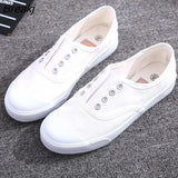 Shoes Summer New Fashion Women's Canvas Shoes Casual Flats Solid Color Classic Breathable Female Simple Shoes