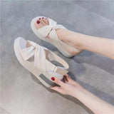 Heel Fashion Sandals Women 2023 Summer New Sexy High-heeled Velcro Fairy Wind Open Toe Comfortable Women's