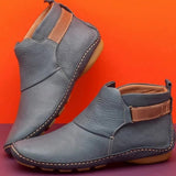 Women Winter Snow Boots Genuine Leather Ankle Spring Flat Shoes Woman Short Vintage Boots With Fur 2023 For Women