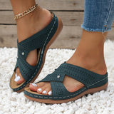 Sandals Women Summer Shoes Women Elegant Low Heels Slippers Zapatos Mujer Wedge Heeled Sandals Female Platform
