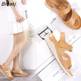 Sandals Women Summer Shoes Thick Sole Soft Women Sandals Ladies Summer Beach Shoes Plus Size 42