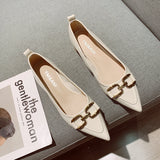New Thick-Heeled Single-Heeled Shoes For Women In Autumn Style With Skirt, Pointed Head And Low-Heeled Evening