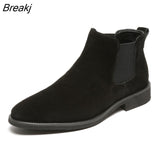 Boots Men Suede Leather Decent Men Ankle Boots Original Male Short Casual Shoes British Style Winter Spring