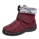 Winter Warm Rabbit Fur Snow Boots for Women Waterproof Non Slip Winter Boots Women Plus Size Thick Plush Ankle Botas