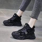Winter Sneakers 2024 New In Plus Velvet Keep Warm Platform Sports Shoes Women Comfort Snow Boots Female Chunky