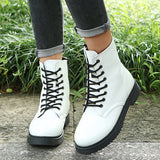 Design Ladies Motorcycle Boots Platform Chunky Heels Zipper Boots Women 2023 Street Casual Party Shoes