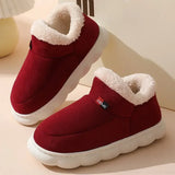 Home Men Cotton Slippers Winter New Casual Warm Plush Shoes Men Women Comfort Non Slip Platform Snow Boots Botas