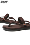 New Mens Sandals Wild Couple Flat Personality Fashion Slip Flip Flops Sandalias Hombre 2023 Plus