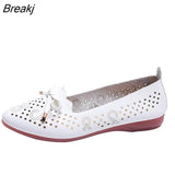 Quality Women's Fashion Summer Sandals Soft Bottom Beach Hollow Casual Shoes breathable ladies Flat
