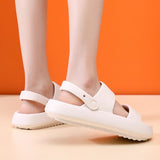 Women Summer Beach Platform Sandals Green Soft Sole EVA Slides Woman Fashion Non-slip Outdoor Slippers Female Comfortable