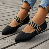 Breakj Flat-Bottomed Ballet Flat-Soled Single-Shoe Girl Knitted Pregnant Women's Shoes Light-Mouthed Boat Shoes Bean