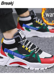 Men's Boots Fashion Thick Bottom Non-slip Warm Winter Shoes for Men Fur Warm Ankle Snow Boots Footwear Male Sneakers 2023