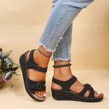 Summer Trend Women Sandals Soft Bottom Wedge Heels Sandals Women Platform Sandalias Mujer Elegant Wedges Shoes for
