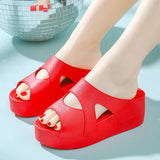 Slippers Female Summer Home with Korean Version of Fashion All High Heels Sandals Wedge