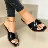 Size Ladies Slippers Women Fashion Cross Sandals 2023 New Summer Women Shoes Outdoor Flat Sandals Slippers Sandalias