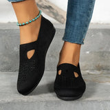 Women Shoes Fashion Breathable Hollow Slip on Casual Shoes Lightweight Anti-Slip Flat Shoes Zapatos Mujer Women