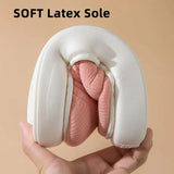 Warm Thick Sole Cotton Slippers Women Soft Bottom Non Slip Slippers for Home Flat Solid Color Indoor Slides Couple