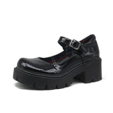 Jane Small Leather Shoes 2024 New Thick-Soled British Women's Shoes Spring And Autumn