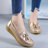 Women Shoes 2023 Spring Autumn Flats Leather Breathable Moccasins Women Boat Shoes Ballerina Ladies Casual Shoes Zapatos