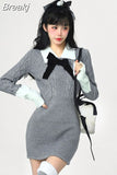 Bodycon Short Party Dress Woman Slim Pure Color Y2k Mini Dress Elegant One Piece Dress Korean Fashion Chic 2023