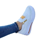 Women Casual Sneakers M Printed Side Zipper Platform Vulcanized Shoes Zapatillas Mujer Sapato Plataforma Feminino Sneakers