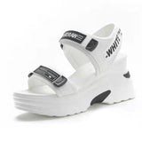 Sandals for Women 2024 New Summer Fish Mouth Wedge Muffin Platform Daddy High Heels To Increase Women's