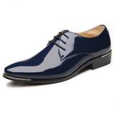 Men Dress Shoes Patent Leather Men's Formal Shoes Luxury Fashion Groom Wedding Shoe Male Oxford Shoes Plus Size