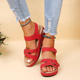 Summer Trend Women Sandals Soft Bottom Wedge Heels Sandals Women Platform Sandalias Mujer Elegant Wedges Shoes for