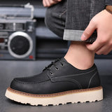 Men Casual Shoes outdoor lace up fashion Leather Shoe outdoor Shoes Zapatos Casuales Hombres oxfords Men leather
